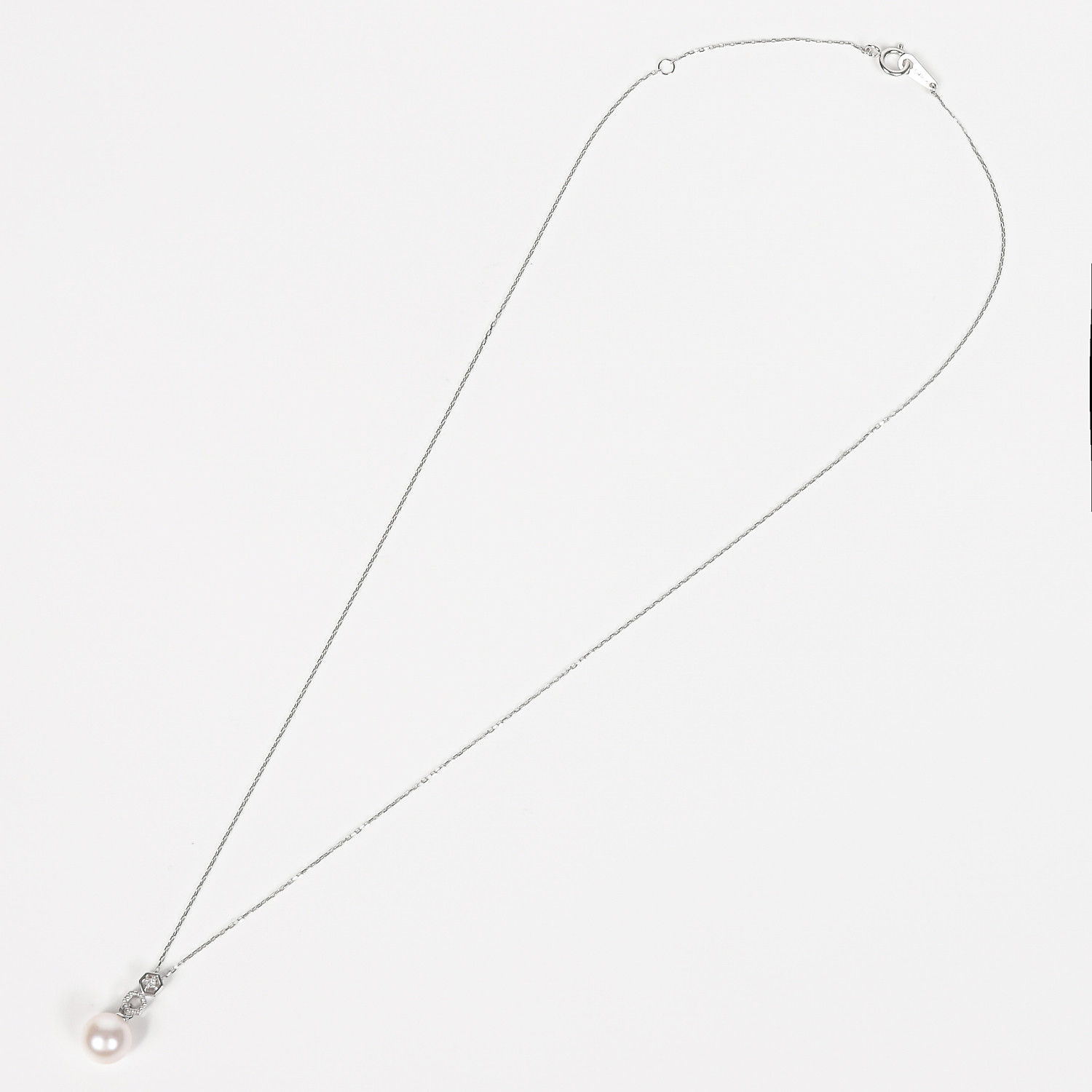 
            1783　プラチナあこや本真珠ダイヤモンドペンダント　ハニカム　あこや真珠 本真珠 伊勢志摩　伊勢市 アクセサリー フォーマル カジュアル ジュエリー プラチナ ダイヤモンド 綺麗 ギフト お洒落 かわいい ハニカム
          