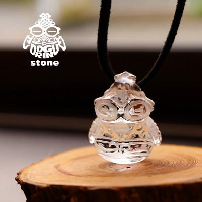 ふるさと納税 山梨県 【縄文アクセサリーDo_goods】透明の輝きを身につける「水晶どぐりん」ペンダント　700-118