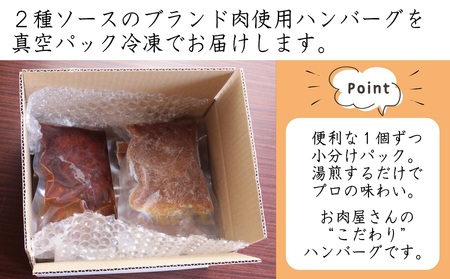 2種のソース「お肉屋さんのふっくら大月玉ねぎハンバーグ」8個セット