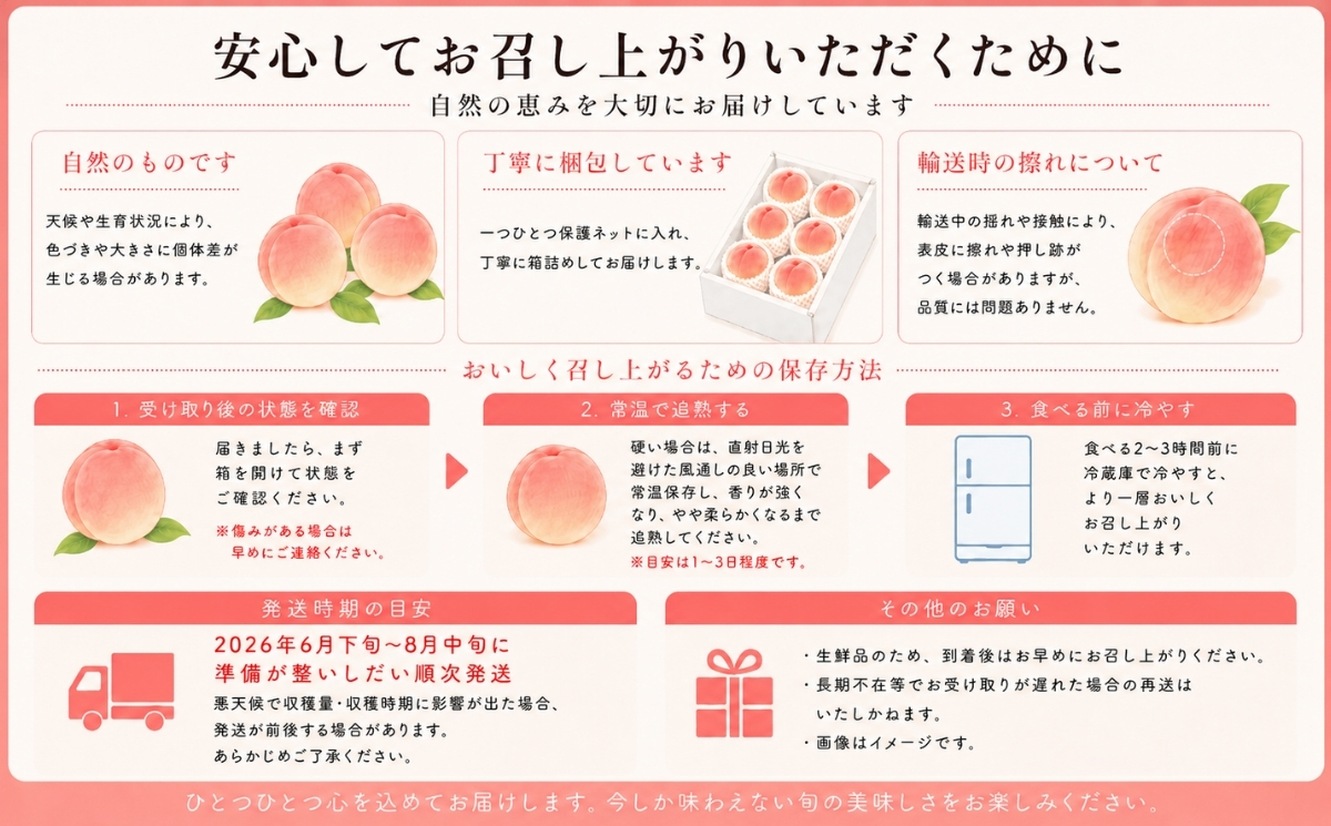 【2026年発送！ 先行予約】日本一の産地山梨県産　朝採れ桃約２kg(５～８玉）厳選 品種 おまかせ もも モモ 日川白鳳 あさま なつっこ 夢みずき あかつき スイーツ ピーチ フルーツ デザート 