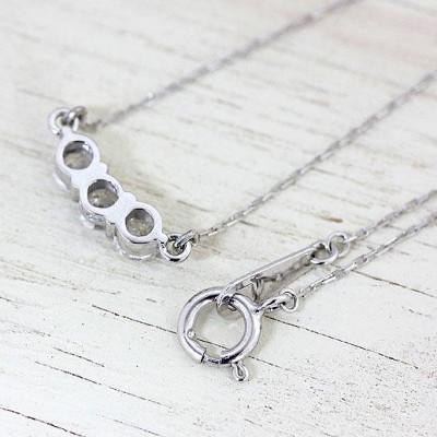 ふるさと納税 韮崎市 ネックレス PT900 プラチナ ダイヤモンド 0.3ct  両吊ライン ペンダント f030-pt |  | 02