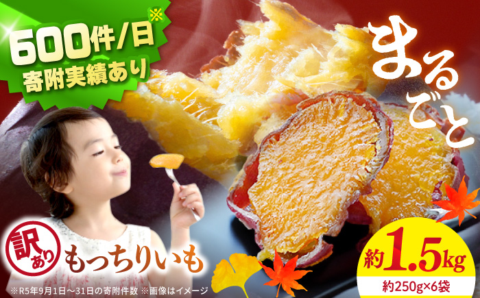 【11月中旬より順次発送】 【 訳あり 】 皮付きまるごともっちりいも 計1.5kg（約250g×6袋）＜大地のいのち＞ [CDA018] 干し芋 干し芋 スイーツ お菓子 おやつ ほしいも 規格外 不揃い