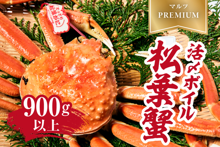 【早期先行予約】【マルツPREMIUM】タグ付き 活〆ボイル松葉蟹 900g以上 【北海道・沖縄・離島配送不可】 松葉ガニ 松葉がに 蟹 カニ かに 境港 マルツ 鳥取県日野町