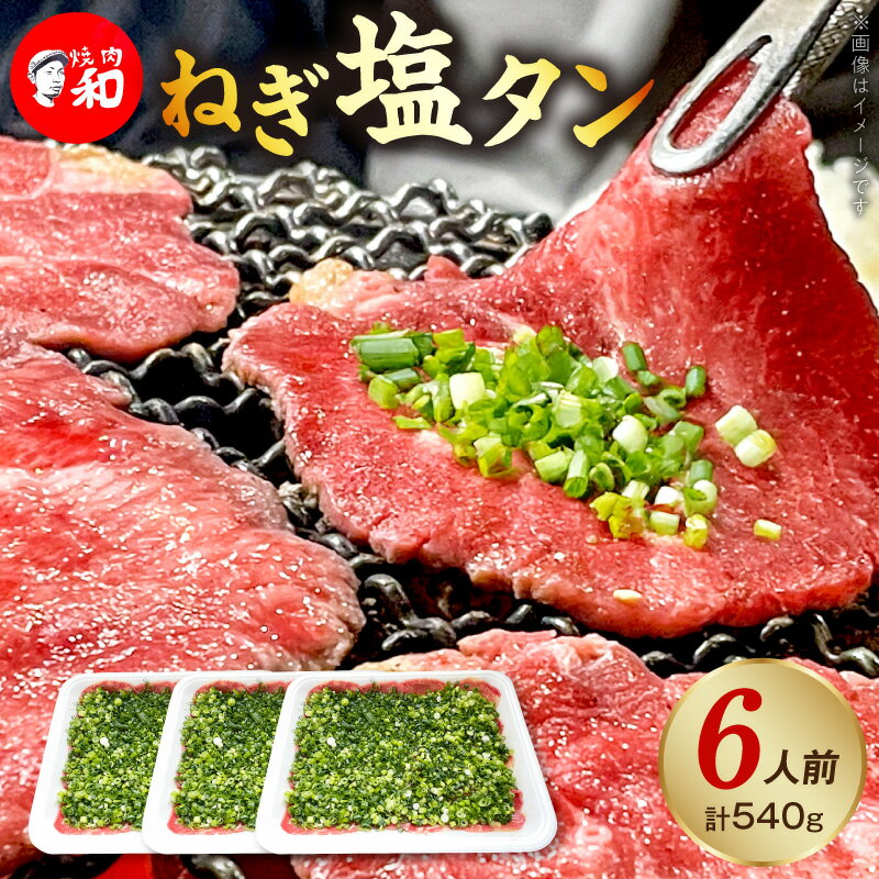 【ふるさと納税】焼肉和 ねぎ塩タン 焼肉専門店 一番人気 上質 店主厳選 タン ねぎ ジューシー 旨み 格別 味わい 牛タン 焼肉 6人前 BBQ 晩酌 おつまみ おすすめ お取り寄せ グルメ 福岡県 上毛町 送料無料