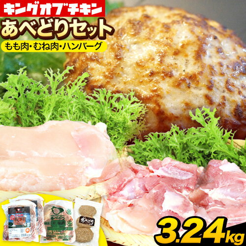 【ふるさと納税】あべどり もも肉 むね肉 ハンバーグ セット 鶏肉 国産 岩手県 九戸村 阿部繁孝商店 鶏もも 鶏むね 詰め合わせ 惣菜 おかず お弁当 時短 料理 ヘルシー 小分け 冷凍 産地直送 生活応援 ギフト 贈り物 送料無料 《30日以内に出荷》 人気 チキン