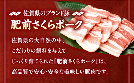 【6回定期便】肥前さくらポーク バラ肉 焼肉用 総計3.6kg【一ノ瀬畜産】[NAC602]