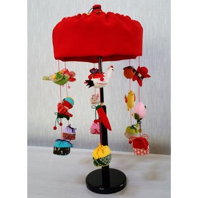 ふるさと納税 酒田市 日本三大吊るし飾り「傘福・黒」(直径20cm)