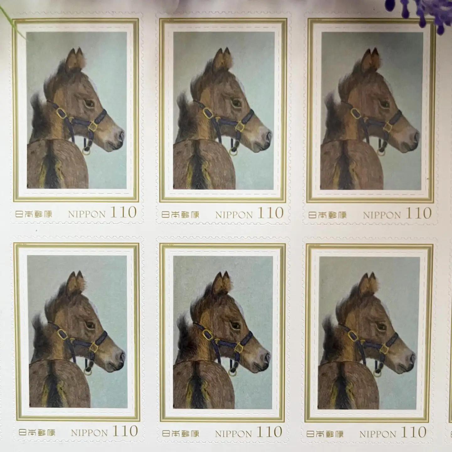 馬の切手3種セット BIBN003 切手 競馬