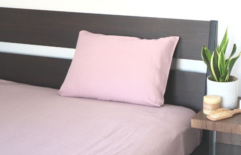 【スピード発送】【tissu de coton/ダブルガーゼ】泉州南部織 ピローケース 1枚（くすみ桜） 099H2456_イメージ2