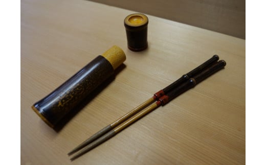 竹甚工房　黒竹（クロチク）箸（２本継）1（010_5017）