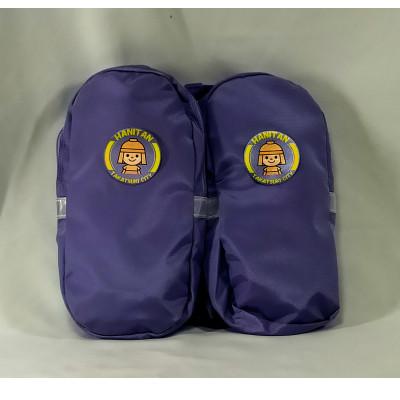 ふるさと納税 高槻市 【TVで紹介!】ランドセル用補助バッグ「サンドセル」 はにたんバージョン/ポケットなし《ラベンダー》 |  | 01