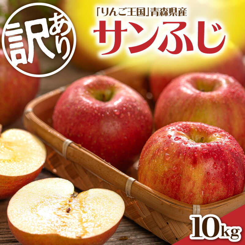 【ふるさと納税】【選べる配送時期】【訳あり】 りんご 約 10kg サンふじ 青森産 / 不揃い 規格外 くだもの 果物 フルーツ リンゴ 林檎 サンフジ 旬 お取り寄せ 産地直送 送料無料 青森 県 五所川原市