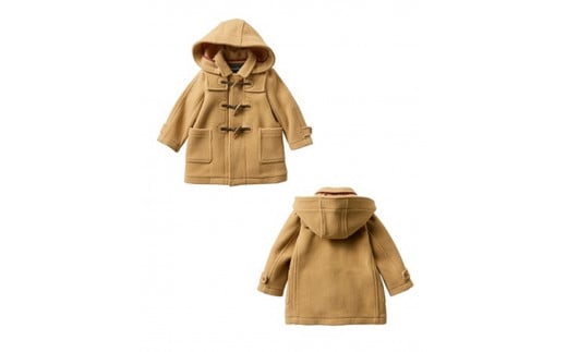 [235-2-1]【ファミリア（familiar）】ダッフルコート　130ｃｍ　ベージュ