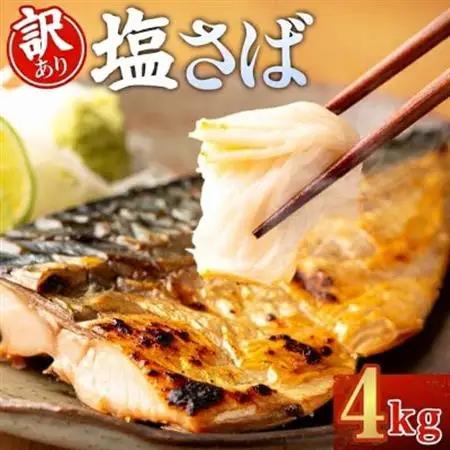 【訳あり】ノルウェー産　塩さば　フィレ　約4kg【配送不可地域：離島】【1700389】