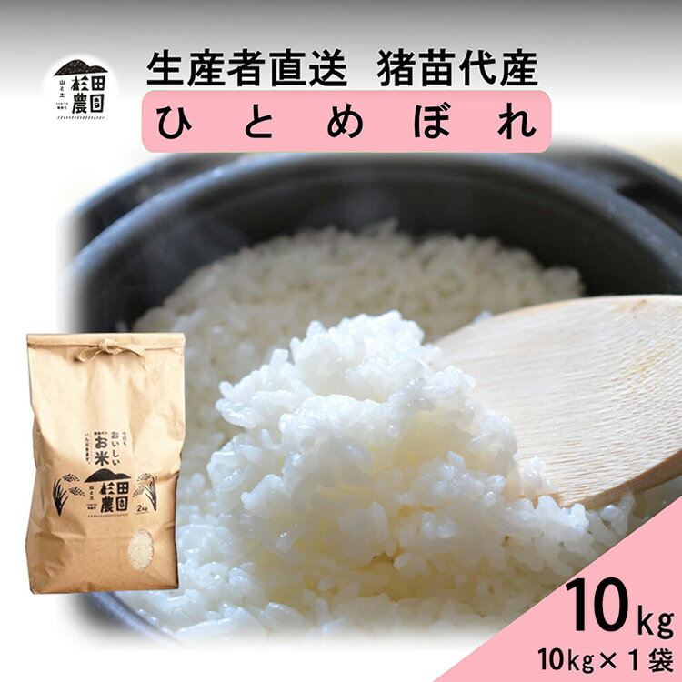 【ふるさと納税】【令和7年度産 新米予約】 米 ひとめぼれ 10kg(10kg×1袋) 白米 精米 ※2025年11月下旬頃より順次発送予定 ※沖縄・離島への配送不可