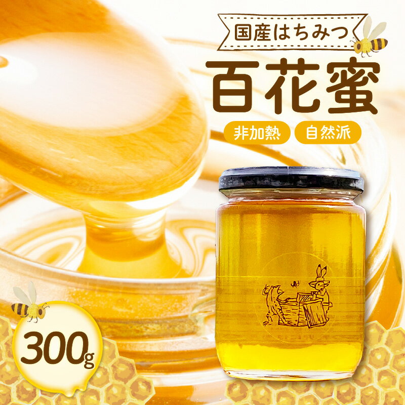 【ふるさと納税】国産 はちみつ 【百花蜜 300g】 ハチミツ 非加熱 純粋はちみつ 送料無料 愛知県 特産品