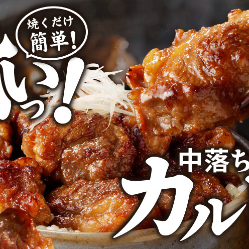 焼き肉専門店 自家製タレ漬け 中落ちカルビ 合計500g（250g×2） G1599_イメージ3