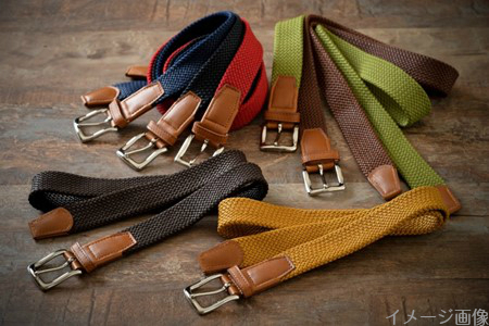 組紐 ベルト CLVER オイルレザー 30mm 黒 【 ベルト 】