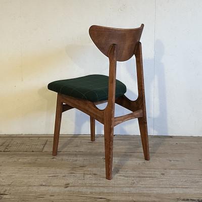 ふるさと納税 富田林市 Karl Dining Chair リボン グリーン ダークブラウンフレーム【SWOF】 |  | 02