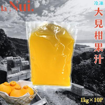 ふるさと納税 宇城市 不知火 熊本大見柑 ピューレ (冷凍) 計10kg(1kg×10P)宇城市【la Nui.】
