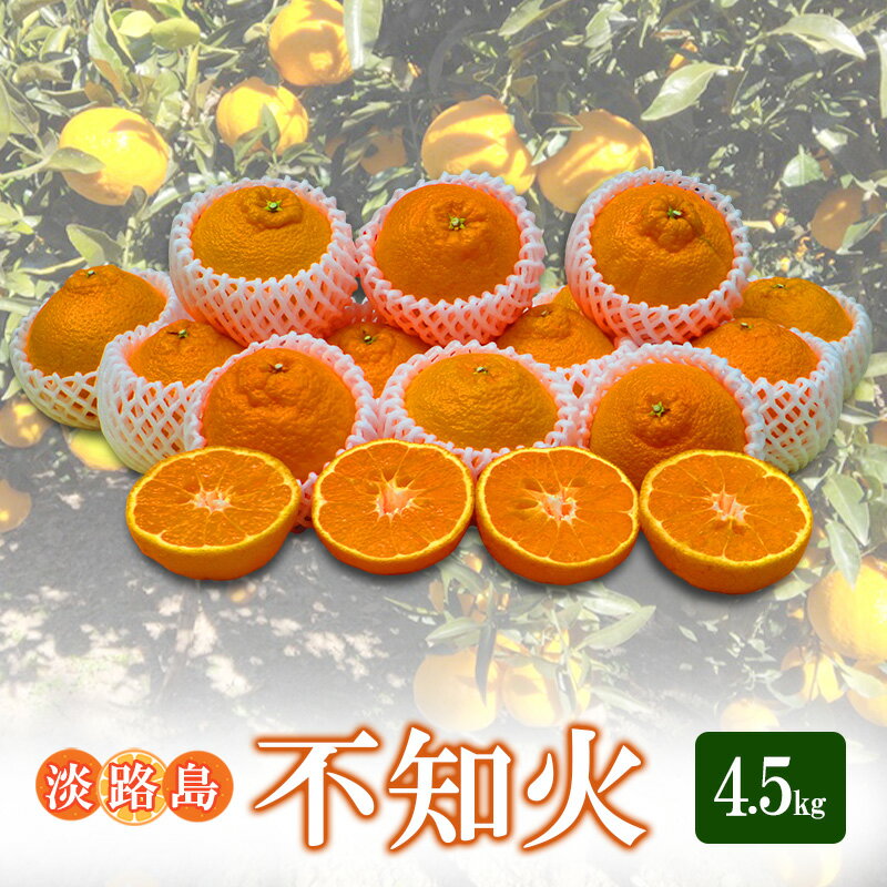 【ふるさと納税】不知火 4.5Kg | 果物 フルーツ 旬 柑橘 兵庫県 洲本市 淡路島　お届け：2026年2月下旬～2026年4月下旬まで