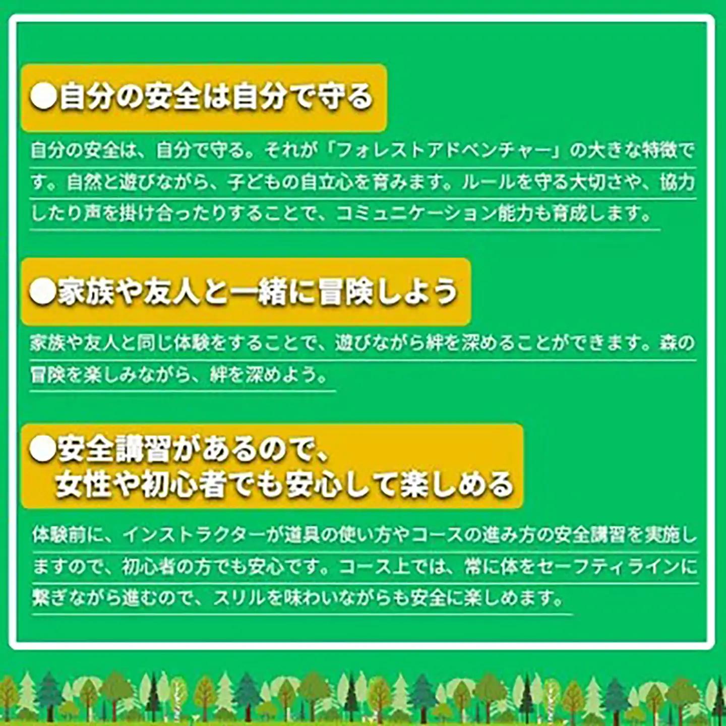 フォレストアドベンチャー・つくば＜キャノピーコース＞1名様体験チケット │ 体験チケット