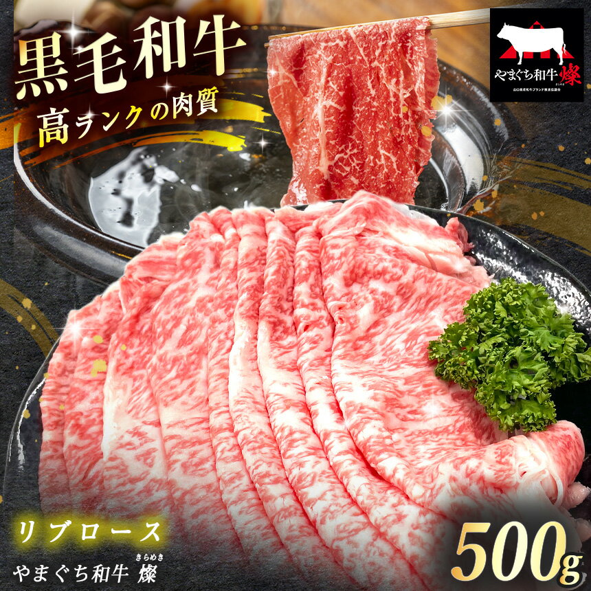 【ふるさと納税】数量限定！選べる 極上牛肉 やまぐち和牛 燦 (きらめき) リブロース 500g ｜ 山口 県 美祢市 牛肉 ブランド牛 黒毛和牛 リブ ロース リブロース 牛 肉 お肉 にく