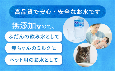 ＜定期便＞秩父の天然水 2L×6本×3回（4ヶ月に1回） | 1年保存 ミネラルウォーター