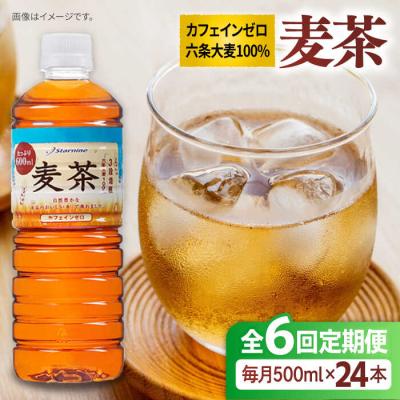 ふるさと納税 糸島市 【全6回定期便】麦茶600ml×24本 スターナイン お茶 ペットボトル[ARM019]