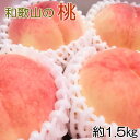 【ふるさと納税】 【産直・人気の特産品】和歌山の桃 約1.5kg ※2025年6月下旬～2025年8月上旬頃に順次発送 (お届け日指定不可)