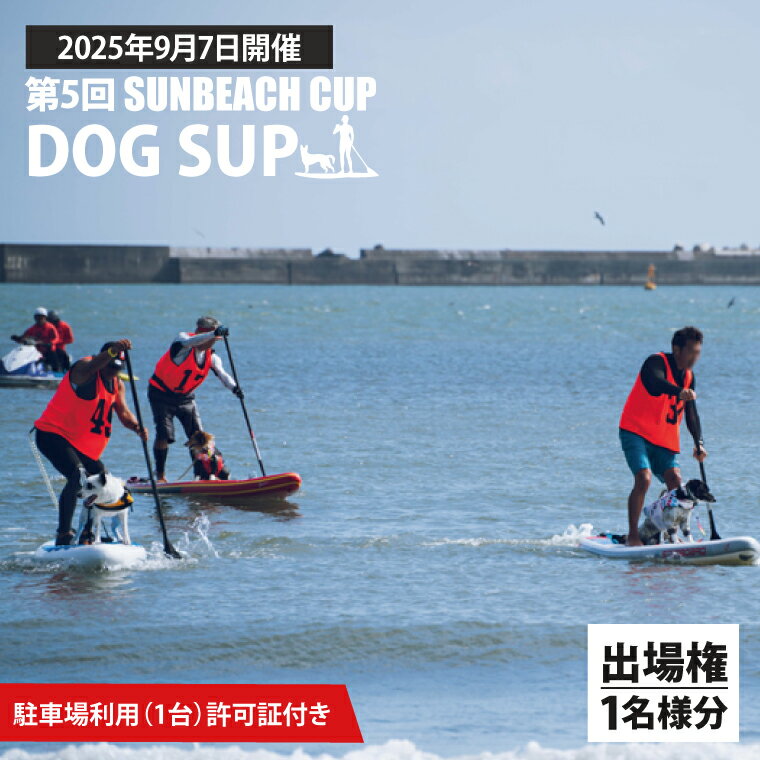 【ふるさと納税】第5回 SUNBEACH CUP （2025年9月7日開催） DOG SUP 駐車場利用（1台）許可証付き サンビーチカップ SUP サップ 大会 出場権 参加券 大洗 サンビーチ