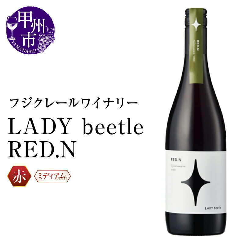 【ふるさと納税】 ワイン 赤 750ml 1本 ミディアムボディ レディビートルレッドエヌ MBA アジロンダック 志太乃輝 フジクレールワイナリー 赤ワイン パーティー 母の日 父の日 記念日 ギフト 山梨県 甲州市 (RC) 【B-647】