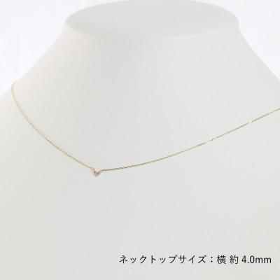 ふるさと納税 大津市 【10金 ダイヤモンドネックレス】華奢で可愛い 毎日を輝かせる 個性的 三角デザイン レディース |  | 03