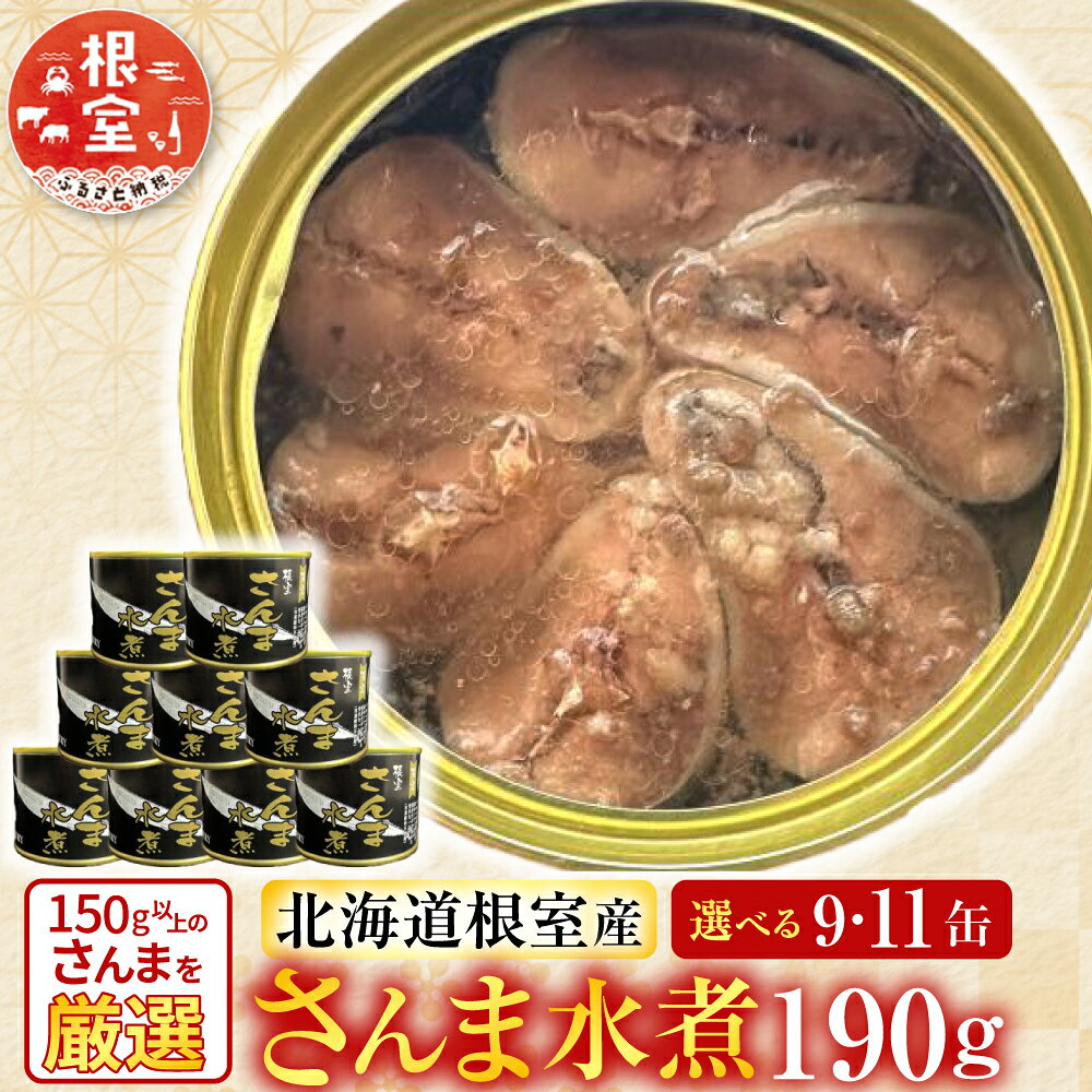 【ふるさと納税】 [北海道根室産]さんま水煮 選べる 9 ～ 11缶