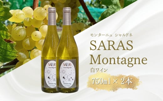 白ワイン <モンターニュ シャルドネ>白ワイン 750ml×2本 ｜ 白ワイン 辛口 千曲市産 日本産 ワインセット 信州ワイン 千曲市 長野県産 信州