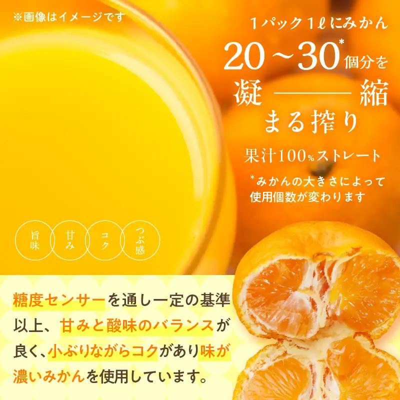 果汁 100％ まる搾り みかん ジュース 220ml×30本_GB7-26