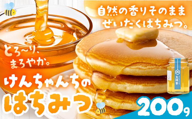 けんちゃんちのはちみつ 200g《30日以内に出荷予定(土日祝除く)》| ふるさと納税 はちみつ ハチミツ 蜂蜜 国産蜂蜜 天然蜜蜂 徳島県 佐那河内村 送料無料