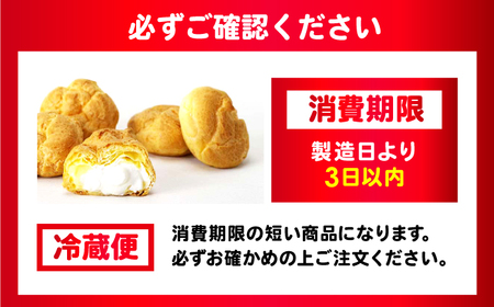【3回定期便】シュークリーム ダブルクリーム ラップシュー 6個入り / 洋菓子 お菓子 スイーツ 個包装 【配送不可地域：北海道、北東北（秋田、青森、岩手）、九州、沖縄、離島】 小浜市 / 志保重[