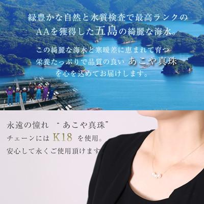 ふるさと納税 島原市 【Marycoco】あこや本真珠 7mm 3粒 パールスルーネックレス ケース付 NK80-3GS |  | 01