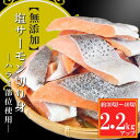 【ふるさと納税】無添加塩サーモン切り身2.2kg A-09146