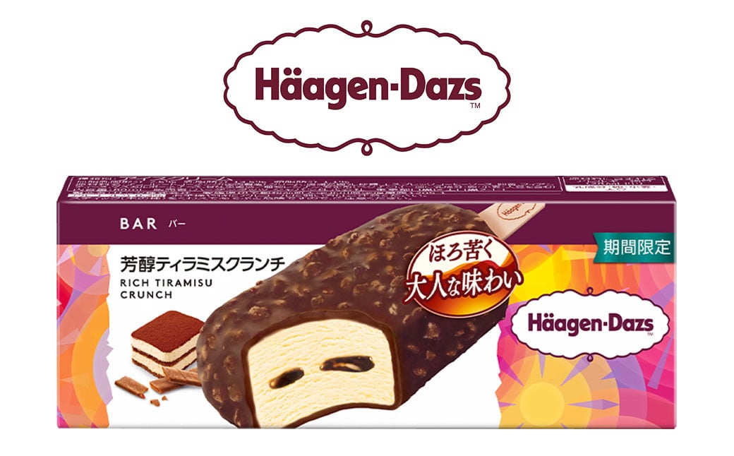 ハーゲンダッツバー 芳醇ティラミスクランチ 12本セット【えひめの町（超）推し！（松前町）】（713-1）