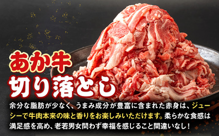 あか牛 切り落とし 500g 五右衛門フーズ 《60日以内に出荷予定(土日祝除く)》 熊本県 球磨郡 山江村 牛肉 肉 国産 熊本県産 ブランド牛 絶品 贅沢 高級 あか牛