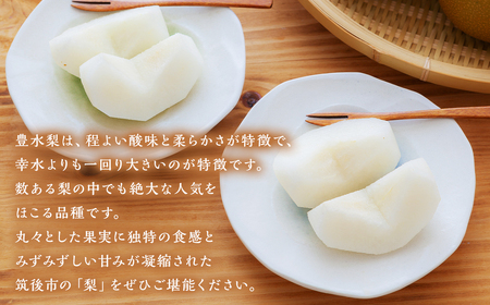  豊水梨 約3kg 5～8玉【2025年8月上旬～9月上旬発送予定】 ナシ 梨 果物 フルーツ 福岡県産