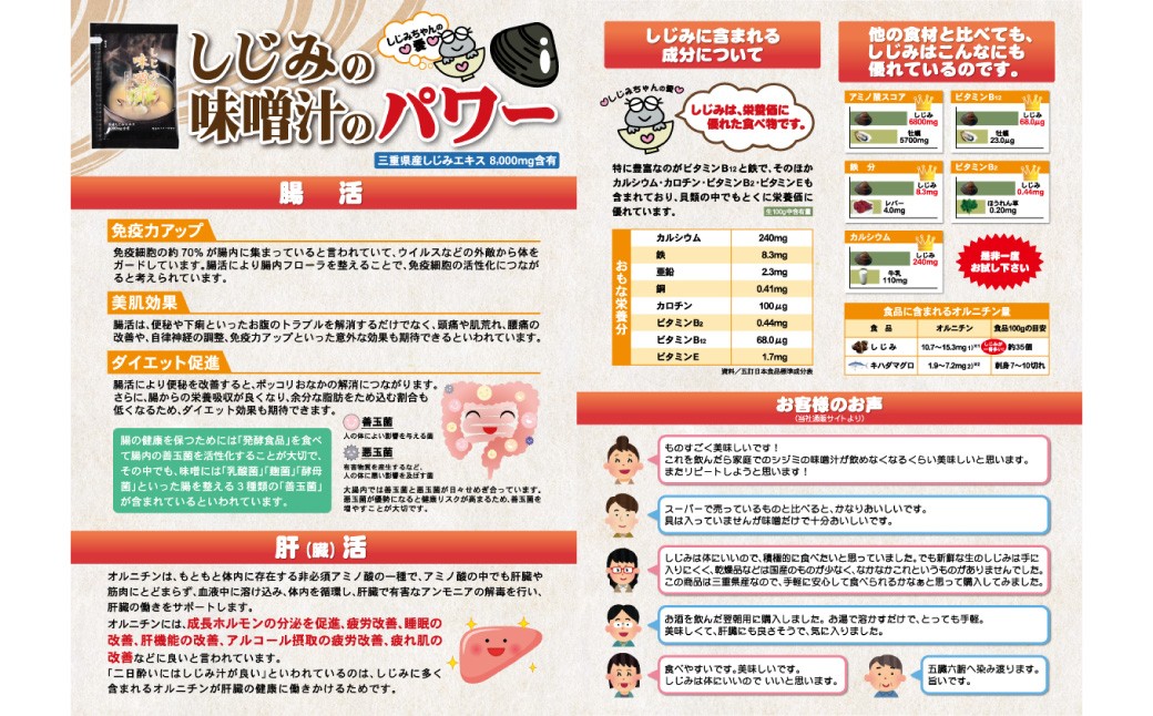 しじみの味噌汁 10食入×3 計30食