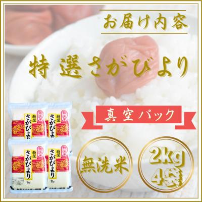 ふるさと納税 江北町 令和7年産【無洗米】さがびより2kg×4袋(真空パック) |  | 02