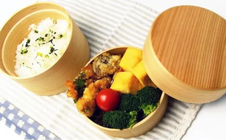 250P6008 【大館曲げわっぱ】二ツ重丸弁当【配送日指定不可】【 大館工芸社】