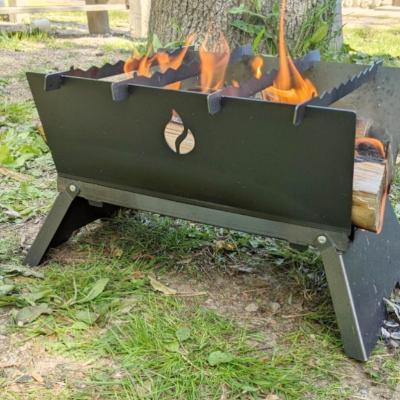 ふるさと納税 守口市 黒いコンパクト焚き火台 - cacomi black fire -【キャンプ用品　コンロ　焚火台】