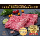 【ふるさと納税】牛肉 掛川牛 和牛 「 肩ロース 」 スライス 500g （250g×2パック）（ すき焼 しゃぶしゃぶ用 ）〔 国産 黒毛 和牛 静岡 掛川 遠山畜産 〕