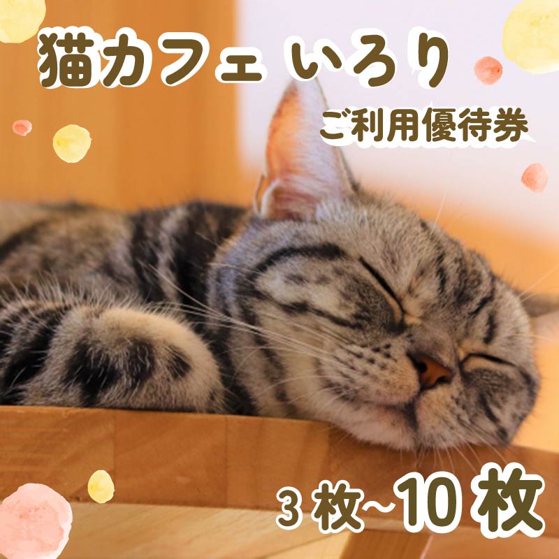 【ふるさと納税】 猫カフェ 1時間 × 3-10枚 利用優待券 チケット ねこ ネコ 動物 ペット 癒し 保護猫 触れ合い 体験型 利用券 カフェ利用券 動物カフェ 猫ちゃん 猫好き アニマルセラピー 保護施設 猫グッズ 猫カフェ巡り 猫スポット 猫と遊べる 藤枝市 静岡県
