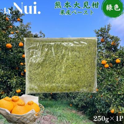 ふるさと納税 宇城市 不知火 熊本大見柑 果皮ペースト 緑色 約250g 宇城市【la Nui.】
